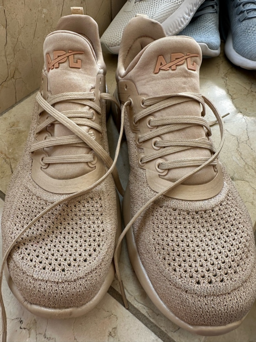 APL TechLoom Knit Sneaker in Taupe